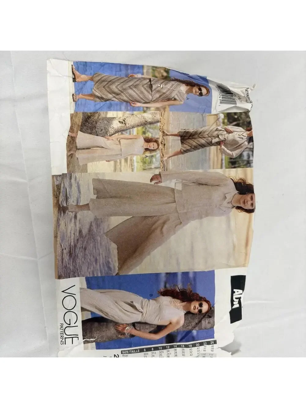 Vintage Vogue by Adri Y2K Beachy Boho Sewing Pattern 2545 Size: 12-14-16